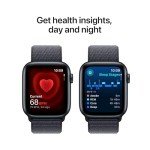 Apple Watch SE (2nd Gen) [GPS 44mm] Smartwatch with Midnight Aluminum Case with Ink Sport Loop One Size. Fitness and Sleep Trackers, Crash Detection, Heart Rate Monitor, Carbon Neutral
