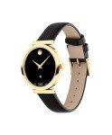 Movado Museum Classic Women's Watch - Swiss Automatic Movement, Leather Strap - 3 ATM Water Resistance - Classic, Luxury Fashion Timepiece for Her - 32mm