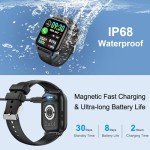 Smart Watch for Men Women with Bluetooth Call/Message Reminder, Fitness Watch 1.85" Touch Screen, Watch Heart Rate/Sleep/Spo2/Calories/Steps Monitor, 112+ Sport Mode, Activity Tracker for Android/iOS