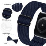 DMIGADIGLO 24 Pack Stretchy Nylon Band Compatible with Apple Watch Band 38mm 40mm 41mm 42mm 44mm 45mm 46mm 49mm Women Men, Adjustable Sport Elastic Replacement Strap for iWatch Series 10 9 8 7 6 5 4 3 2 1 SE Ultra (38/40/41/series10 - 42mm, 24pack-A)