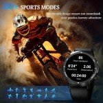 Smart Watch for Men- Bluetooth Call, 2025 Military Waterproof Fitness Sleep Tracker Watch with/Heart Rate/Blood Pressure Monitor/110 Sports Modes, Smartwatch for Samsung Android iPhone iOS Compatible