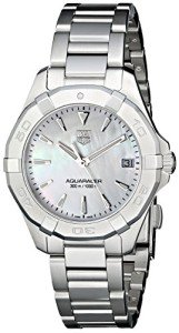 TAG Heuer Women's WAY1312.BA0915 Aquaracer Analog Display Quartz Silver Watch