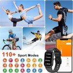 Smart Watch(Answer/Make Call), 2025 Fitness Activity Tracker for Men Women, 1.57” Smartwatch with Heart Rate/Sleep Monitor/Pedometer/Calories/113 Sports, IP68 Waterproof Fitness Watch for Android iOS