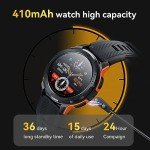 OUKITEL BT10 Military Smart Watch for Men (Answer/Make Call), 5ATM Waterproof Fitness Tracker Smartwatch, 1.43" AMOLED HD Display, 123+ Sport Modes, 24H Health Monitor for iOS/Android