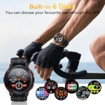 OUKITEL BT10 Military Smart Watch for Men (Answer/Make Call), 5ATM Waterproof Fitness Tracker Smartwatch, 1.43" AMOLED HD Display, 123+ Sport Modes, 24H Health Monitor for iOS/Android