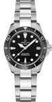 Certina, Womens, DS Action Lady 34.5mm, Stainless Steel, Swiss Automatic, Watch, Black, Stainless Steel, 18, (C0320071105100)