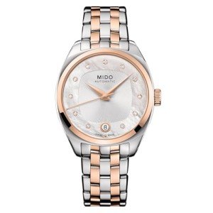 MIDO Belluna Royal Lady - Swiss Automatic Watch for Women - Silver Dial - Case 33.4mm - M0243072211600