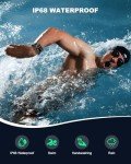 Military Smart Watches for Men IP68 Waterproof for Swimming, with Answer/Make Calls, Extra-Long Battery Outdoor Tactical Smart Fitness Watch, Blood Pressure/Heart Rate Smartwatch for Android, Black