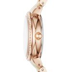 Fossil Women's Virginia Quartz Stainless Steel and Acetate Three-Hand Watch, Color: Rose Gold/White Horn (Model: ES3716)
