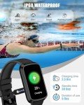 Fitness Tracker, Smart Watch with 24/7 Heart Rate/Blood Pressure/Blood Oxygen Monitor,Sleep Tracker,Step & Calorie Counter, IP68 Waterproof Fitness Watches for Women Men Compatible with Android&iPhone