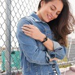 Armitron Women's 75/2447 Diamond-Accented Leather Strap Watch