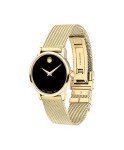 Movado Museum Classic Women's Watch - Swiss Quartz Movement, Stainless Steel Mesh Bracelet - 3 ATM Water Resistance - Luxury Fashion Timepiece for Her - 28mm