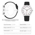 TWOPTION Nurse Watch for Women Waterproof Analog Silicone Watch with Second Hand Nursing Easy Read Dial Nurse Watches(Black)