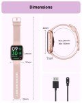 Smart Watch for Women Android & iPhone, Alexa Built-in, 1.8" Touch Screen Fitness Tracker with Answer/Make Calls, IP68 Waterproof Heart Rate/Sleep/SpO2 Monitor, Pedometer, 100+ Sport Modes