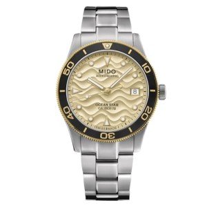 MIDO Ocean Star 39 - Swiss Automatic Watch for Men & Women - Yellow Dial - Case 39mm - M0269072102100