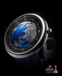 CIGA Design Mechanical Automatic Watch Blue Planet U Series Stainless Steel/Titanium/Ceramics Case Sapphire Crystal Fluororubber/Ceramics Strap Watches Gifts for Men and Women (Blue Planet II Stainless Steel)
