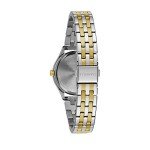 Bulova Ladies' Dress Quartz Two-Tone Stainless Steel Watch, Silver-White Dial Style: 45M112
