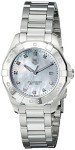 TAG Heuer Women's WAY1413.BA0920 Diamond-Accented Stainless Steel Watch with Link Bracelet