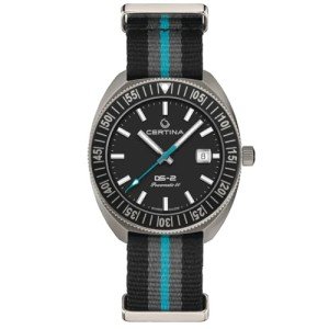 Certina, Womens, DS-2 (Turning Bezel), Titanium, Swiss Automatic, Watch, Black, Plastic, 20, (C0246074805110)