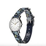 Timex Women's T2P370 Weekender 31mm Blue Floral Nylon Slip-Thru Strap Watch