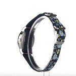 Timex Women's T2P370 Weekender 31mm Blue Floral Nylon Slip-Thru Strap Watch