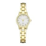 TWOPTION Womens Waterproof Wrist Watch,Women's Small Thin Analog Bracelet Quartz Watch Dainty Christmas Gifts (Gold-15#)