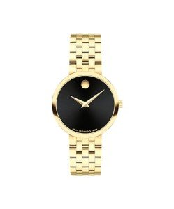 Movado Museum Classic Women's Watch - Swiss Quartz Movement, Stainless Steel Link Bracelet - 3 ATM Water Resistance - Classic, Luxury Fashion Timepiece for Her - 29.5mm