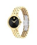 Movado Museum Classic Women's Watch - Swiss Quartz Movement, Stainless Steel Link Bracelet - 3 ATM Water Resistance - Classic, Luxury Fashion Timepiece for Her - 29.5mm