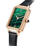 Lola Rose Dainty Women's Wrist Watch: Green Malachite Dial, Wrapped by Stylish Gift Box, Elegant Present for Ladies and Loved Ones