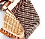 MASTOP Fashion Women Rose Gold Watch Japan Quartz Stainless Steel Magnetic Mesh Band Waterproof Ladies Watches (Brown)