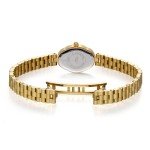 BERNY Gold Watches for Women Dainty Ladies Quartz Watch Vintage Copper Mirrors Shape Japanese Quartz Movement 3ATM Waterproof Fashion Female Wrist Watch Luxury Birthday Gifts-White Dial