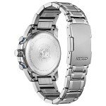 Citizen Men's Eco-Drive Sport Luxury PCAT Chronograph Super Titanium™ Watch, Power Reserve Indicator, Black Dial, 42mm (Model: CB5908-57E)