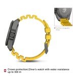 Victorinox Dive Pro Quartz Black Dial Yellow Rubber Strap Watch 43mm - 241992
