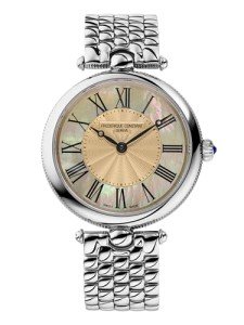 Frederique Constant Ladies Classic Art Deco Stainless Steel Watch, Style: FC-200MPTAN2AR6B