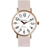 cicininc Nurse Watch for Women, Pink Analog Nursing Watches with 30M Waterproof 12/24 Hour Military Time, Second Hand