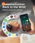 Smart Watches for Men Fitness Tracker: 1.85" Smart watch with 1000 mAh 100 Day+Battery Life Make/Recive Call Heart Rate Blood Pressure SpO2 Sleep Monitor 120+ Sport Mode 5ATM for iPhone Android Phones