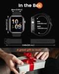 Smart Watches for Men Fitness Tracker: 1.85" Smart watch with 1000 mAh 100 Day+Battery Life Make/Recive Call Heart Rate Blood Pressure SpO2 Sleep Monitor 120+ Sport Mode 5ATM for iPhone Android Phones