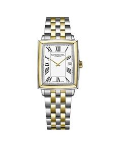 RAYMOND WEIL Toccata Ladies Two-Tone Quartz Watch - 25 mm, Two-Tone White Dial, Black Roman Numeral Indexes (5925-STP-00300)