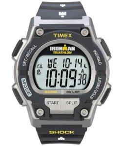 Timex Men's Ironman Triathlon Endure 30 Shock 42mm Watch – Black & Gray Case Yellow Accents with Black Resin Strap