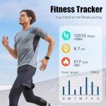 Smart Watch for Men Women, 1.96" Fitness Tracker Running Watch (Answer/Make Call), IP68 Waterproof, Pedometer, Sleep/Step/Activity/Heart Rate Monitor, 110+ Sport Modes Smartwatch for Adroid iOS Phone