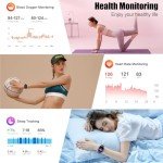 Smart Watch for Men Women, 1.96" Fitness Tracker Running Watch (Answer/Make Call), IP68 Waterproof, Pedometer, Sleep/Step/Activity/Heart Rate Monitor, 110+ Sport Modes Smartwatch for Adroid iOS Phone