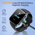 QONBINK Smart Watch, Smartwatches for Men Women, 1.85" HD Fitness Tracker (Answer/Make Calls), 120+ Sport Modes, Heart Rate/Sleep Monitor, IP68 Waterproof Fitness Watch, Smartwatch for Android iOS