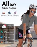Amzhero Health Fitness Tracker with 24/7 Heart Rate, Blood Oxygen, Blood Pressure, Sleep Tracker, 5ATM Waterproof Activity Trackers with Step Tracker, Pedometer (S & L Bands Included)