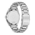 Citizen Men's Eco-Drive Sport Casual Weekender Silver Stainless Steel Watch, 3 Hand, Date, Patterned Green Dial (Model:BM7630-80X)