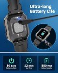 Smart Watches for Men, 2.01'' HD Display with Bluetooth Calls 100+ Sport Modes, IP68 Waterproof for Swimming Fitness Smart Watch for Android and iPhone, Blood Pressure/Heart Rate Smartwatch, Black1