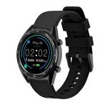 BISONSTRAP Watch Strap 20mm, Quick Release Silicone Watch Bands for Men Women (Black, Black Buckle)