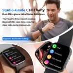 MorePro Smart Watch for Men Women(Make/Answer Call), 1.85" Fitness Tracker with 24/7 Heart Rate & Blood Pressure Monitor, Blood Oxy-gen Sleep Tracking, 120+ Sports Activity Tracker for iOS Android