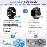 MorePro Smart Watch for Men Women(Make/Answer Call), 1.85" Fitness Tracker with 24/7 Heart Rate & Blood Pressure Monitor, Blood Oxy-gen Sleep Tracking, 120+ Sports Activity Tracker for iOS Android