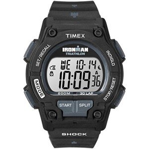 Timex Men's Ironman Triathlon Endure 30 Shock 42mm Watch – Black Case with Black Resin Strap