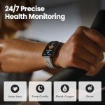 Amazfit Bip 6 Smart Watch 46mm, 14 Day Battery, 1.97" AMOLED Display, GPS & Free Maps, AI, Bluetooth Call & Text, Health, Fitness & Sleep Tracker, 140+ Workout Modes, 5 ATM Water-Resistance, Black